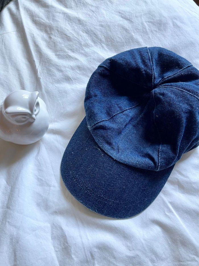 Casquette bébé en jeans 52cm - photo numéro 1