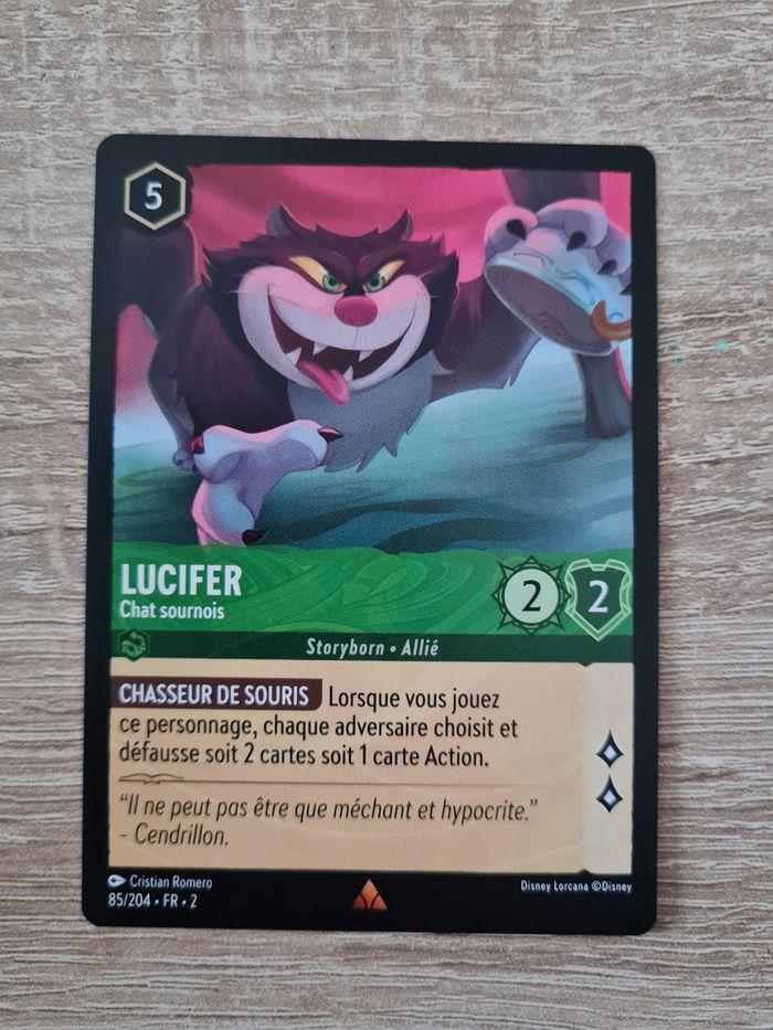 Carte Disney Lorcana Lucifer chat sournois 85/204