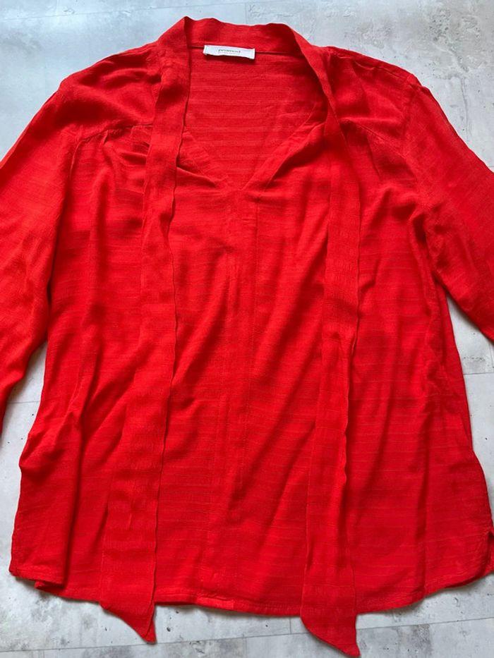 Chemise Promod rouge corail - photo numéro 3