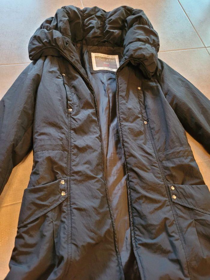 Manteau doudoune femme nor grand col col large noir.kiabi taille 34 taille 36 - photo numéro 2