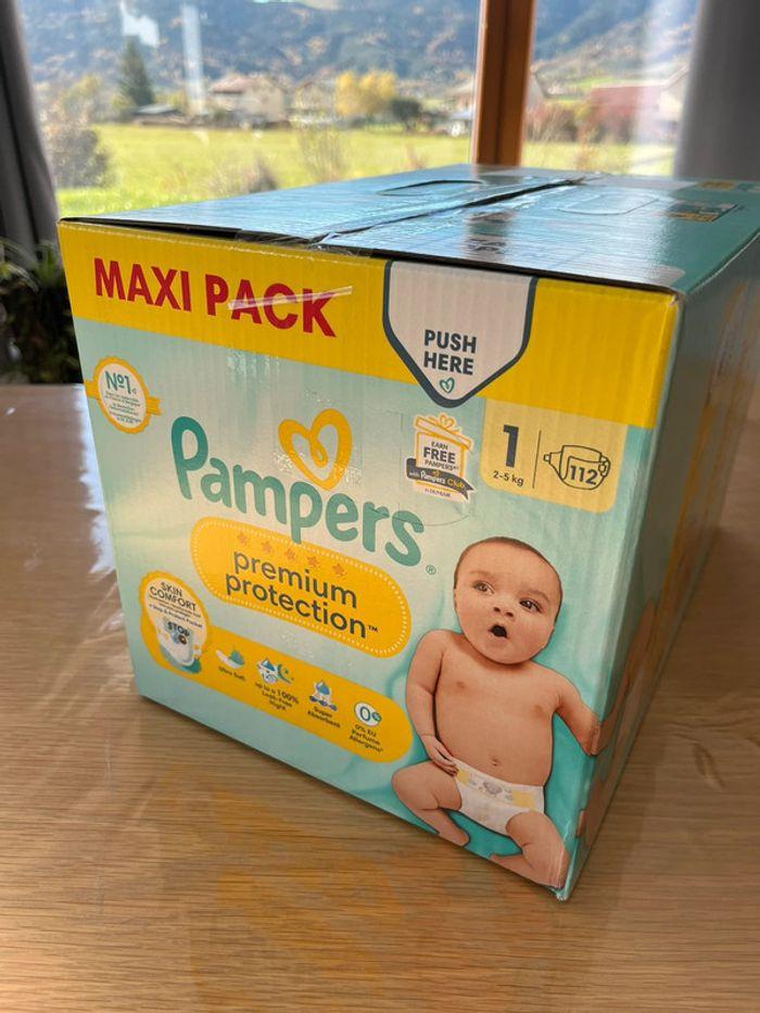 Couches Pampers neuves Maxi pack Premium protection taille 1 de 2 à 5 kg - photo numéro 3