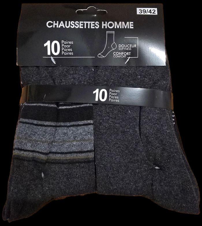 Lot de 10 paires de chaussettes  neuve 39/42 - photo numéro 1