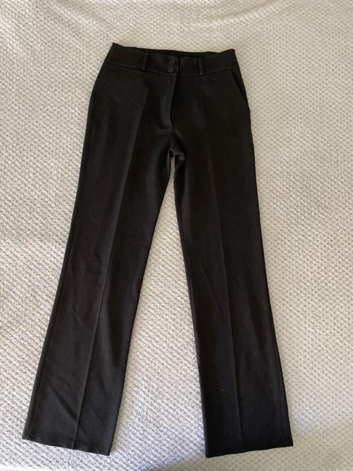 Pantalon droit noir Bershka - photo numéro 1