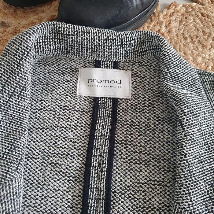 Veste blazer droit gris chiné - Promod - Taille S : 36 - 38 - photo numéro 6