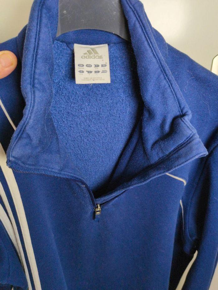 Sweat half zip bleu adidas174 - photo numéro 9