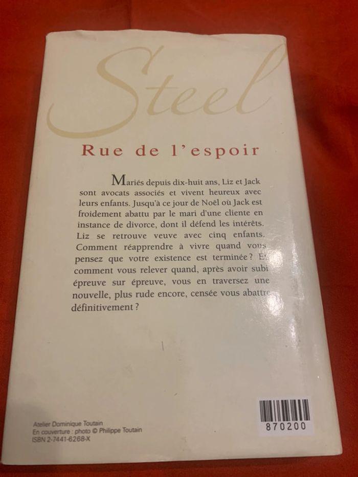 Livre Danielle Steel « rue de l espoir » - photo numéro 3