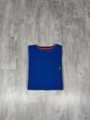 Pull Ralph Lauren Nid D'abeilles Bleu Logo Brodé Orange Taille L Homme