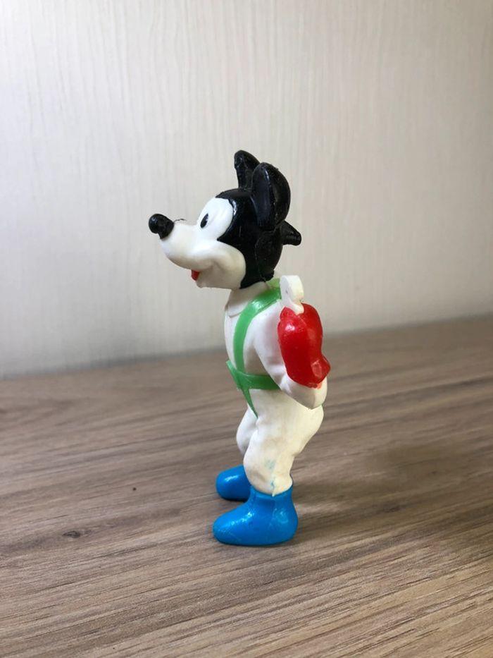 Très ancienne figurine Mickey Walt Disney parachutiste made in France vintage - photo numéro 2