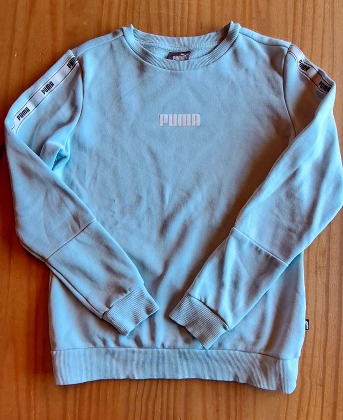 Pull Puma turquoise - photo numéro 1