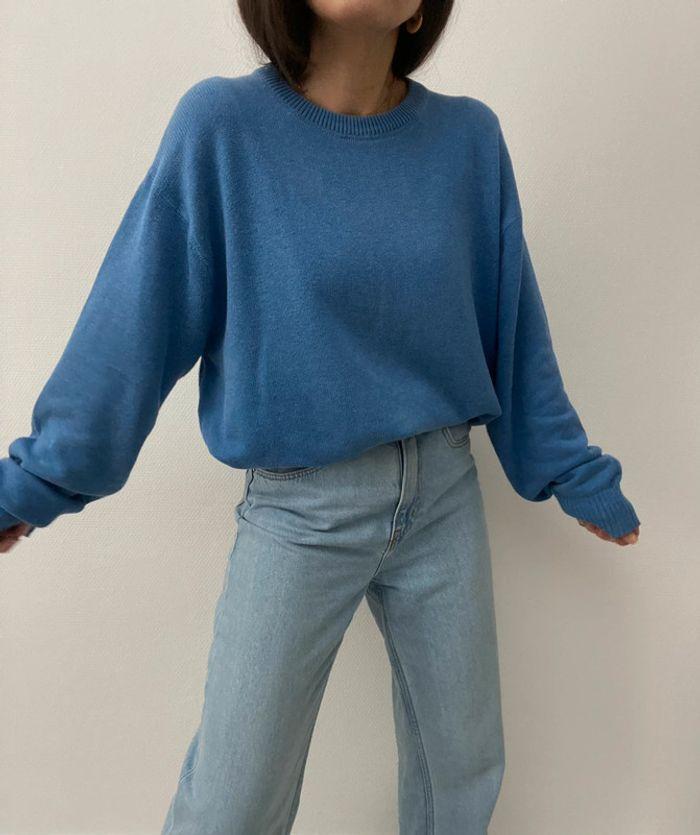 Oversized pull long bleu - photo numéro 7