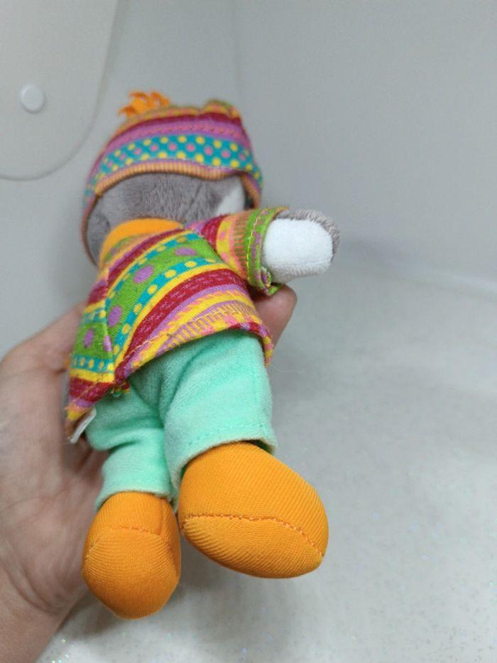 Petite T'choupi Tchoupi petit small peluche plush doudou poupée doll bonnet écharpe péruvien - photo numéro 9