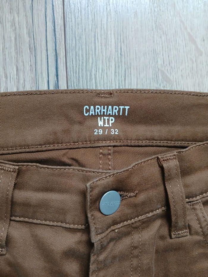 Jean chino carhartt wip 29x32 marron - photo numéro 5