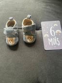 Chaussons gris oursons pointure 16-17