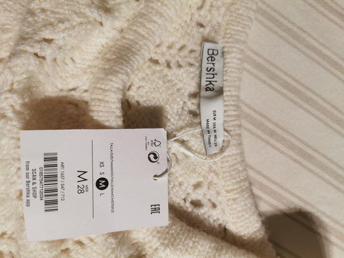 Pull oversize bershka taille M laine blanc cassé automne hiver - photo numéro 7