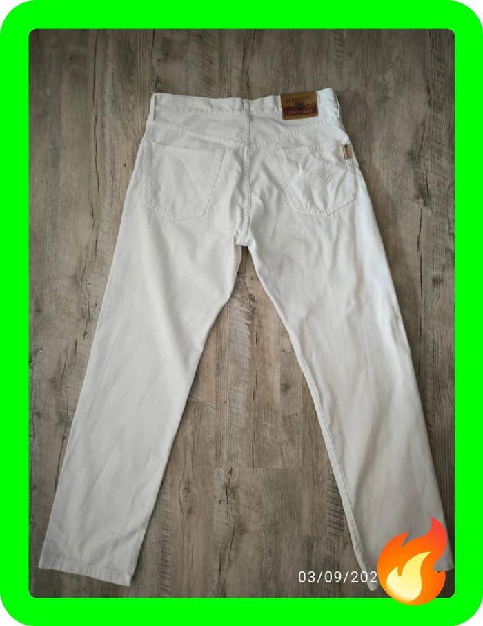 Jeans blanc coupe droite C17 taille 44 (34us) - photo numéro 4