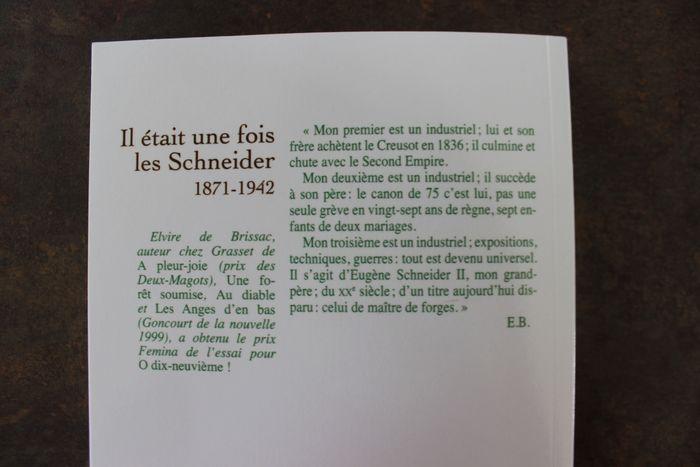 Il était une fois les Schneider (1871-1942) d'Elvire de Brissac - photo numéro 3