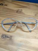 Lunettes vintage bleues monture plastique