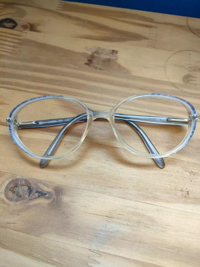 Lunettes vintage bleues monture plastique - photo numéro 1