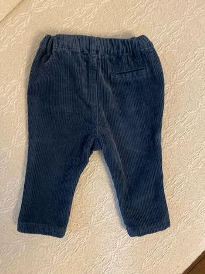 Pantalon bébé en velours côtelé / 67 cm - photo numéro 2