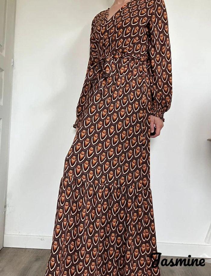 Robe longue marron Jasmine – Élégante et fluide, taille 36/38, très bon état 💖 - photo numéro 1