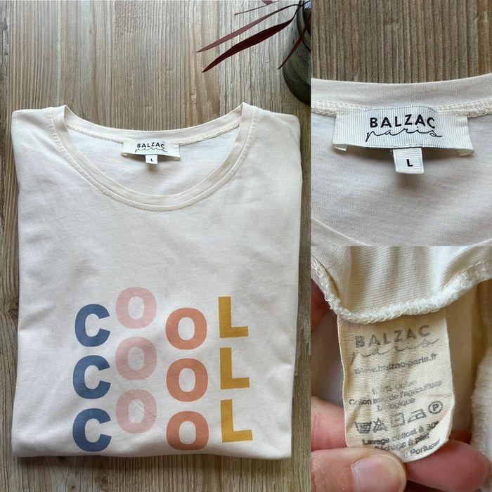 T-shirt Balzac Paris “Cool” imprimé taille L - photo numéro 3