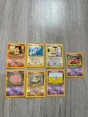 Lot de 7 cartes Pokémon édition 2