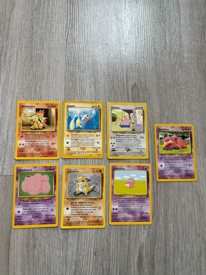 Lot de 7 cartes Pokémon édition 2 - photo numéro 1