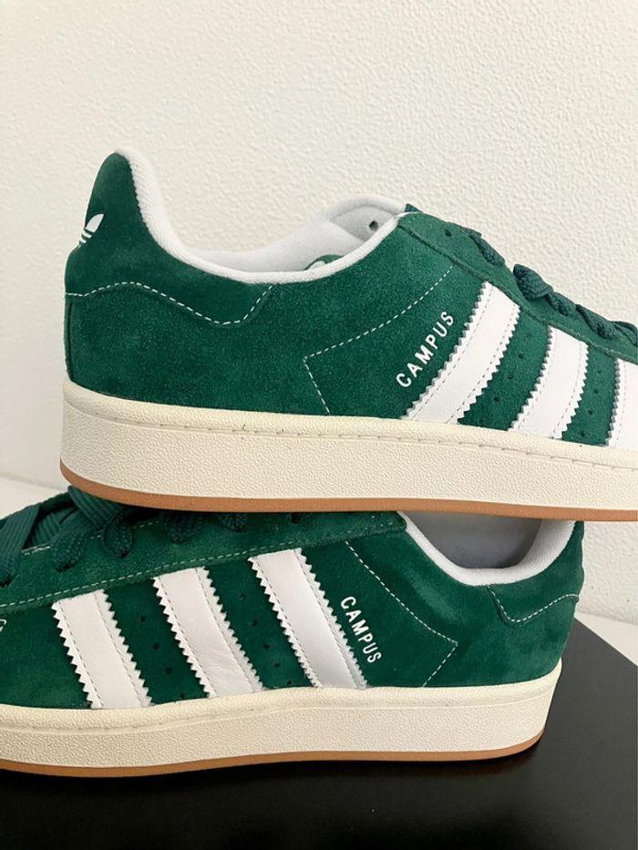 Adidas Originals Campus 00s Dark Green / Cloud White - photo numéro 2