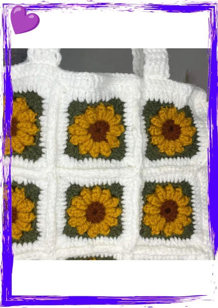 Sac de tournesol au crochet - photo numéro 2