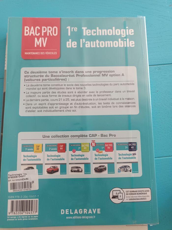 Livre de 1ere bac pro MV neuf jamais utilisé - photo numéro 2