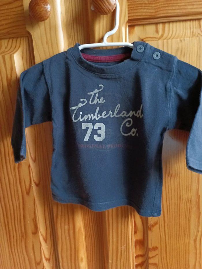 T-shirt manches longues Timberland 6 mois - photo numéro 1