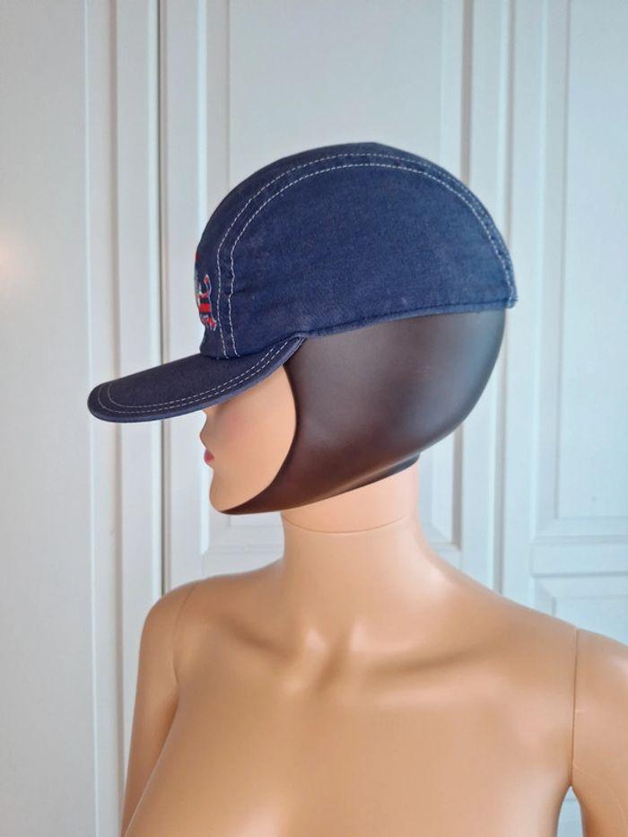 Casquette reglable vintage jean bleu marque Chipie junior - photo numéro 3