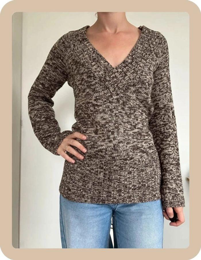 Pull maille Marron Jennyfer taille 40 💖 - photo numéro 2