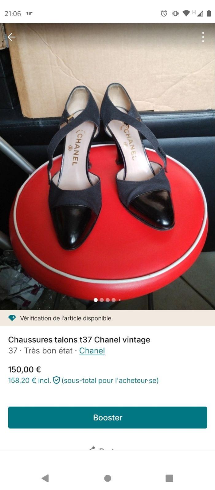 Chaussures talons t37 Chanel - photo numéro 1