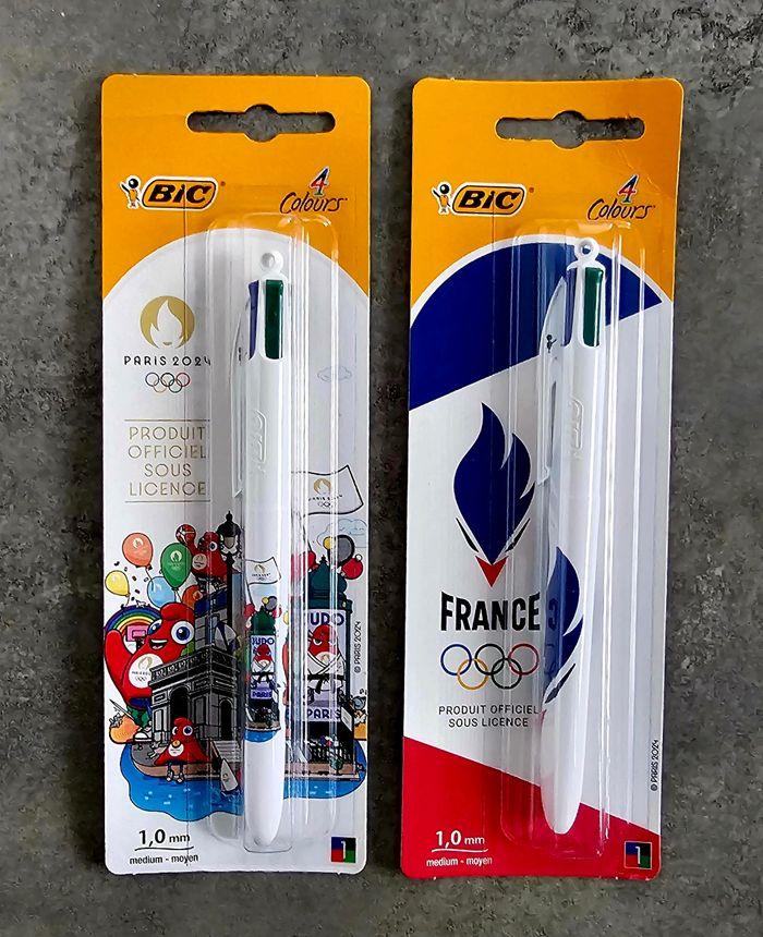 2 Stylos Bic 4 couleurs JO Paris 2024 - photo numéro 2