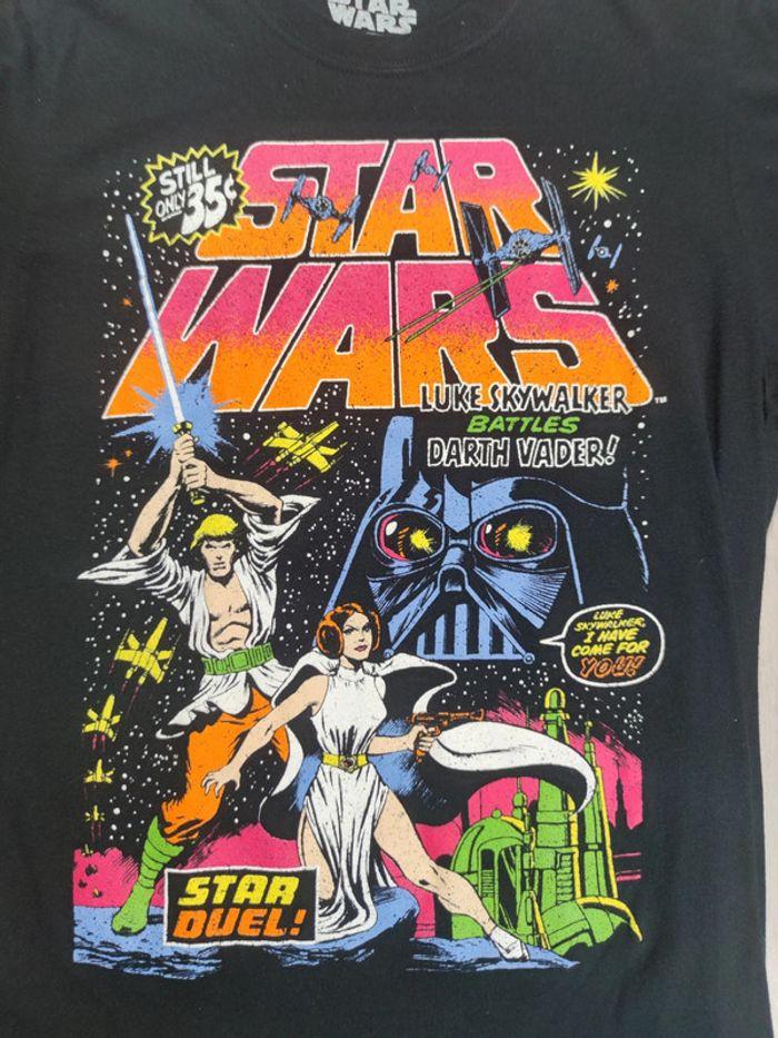 T-shirt Licence Star Wars Lucas Film Vintage Noir Taille S Unisexe - photo numéro 2