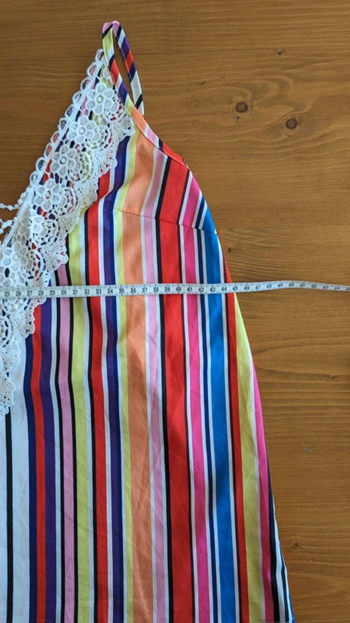 Débardeur Shein 38 multicolore dentelle - photo numéro 10