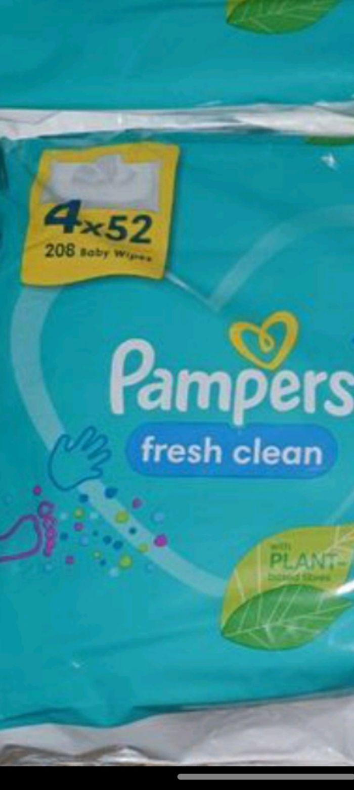 Lingettes Pampers fresh clean 4x52 lingettes