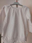 Blouse manche longue. T 7-8 ans. Bon état