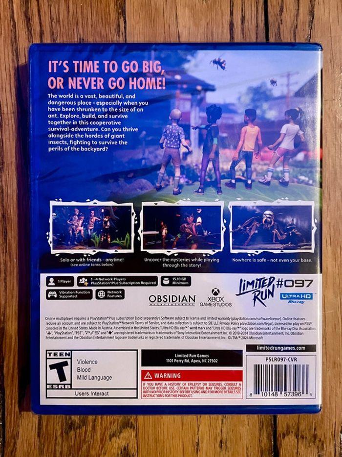 Grounded Fully Yoked Edition, jeu Playstation 5 Ps5 Limited Run Games LRG #097 - photo numéro 2