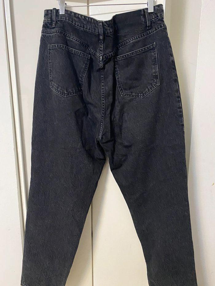 Pantalon jean à jambes larges taille  haute  Zara. Taille 44 - photo numéro 8