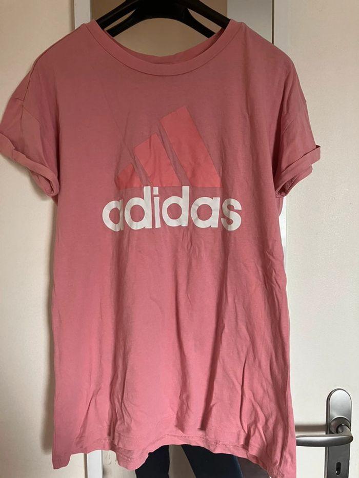 T-shirt rose Adidas femme - photo numéro 1