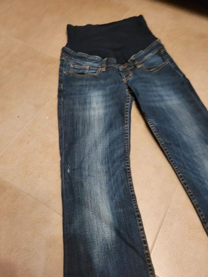 Jeans grossesse h&m mama  taille 38  maternité - photo numéro 2