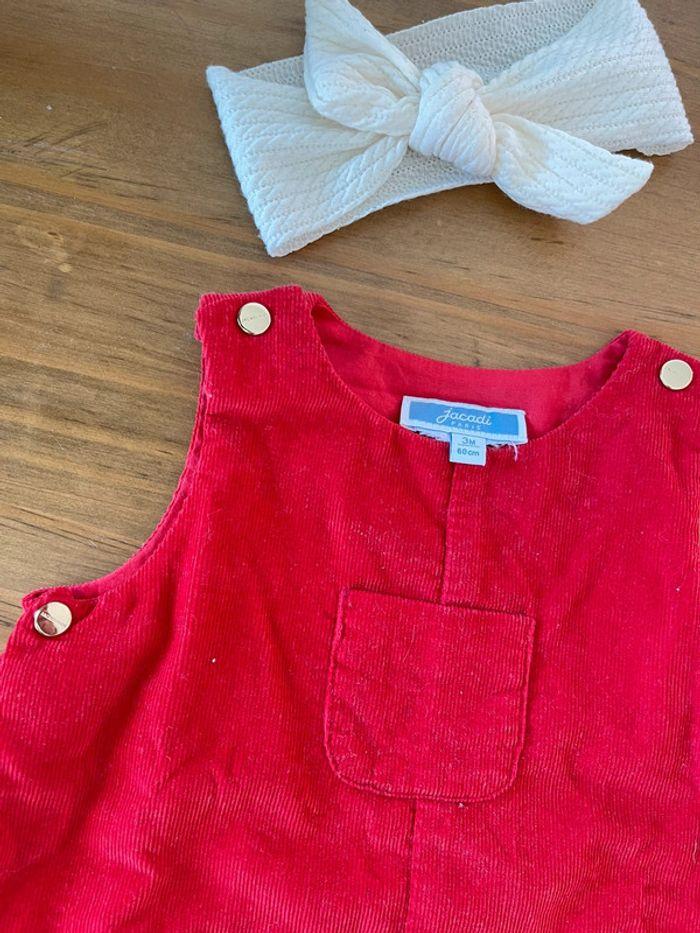 Ensemble rouge Jacadi fille • 3 mois - photo numéro 7