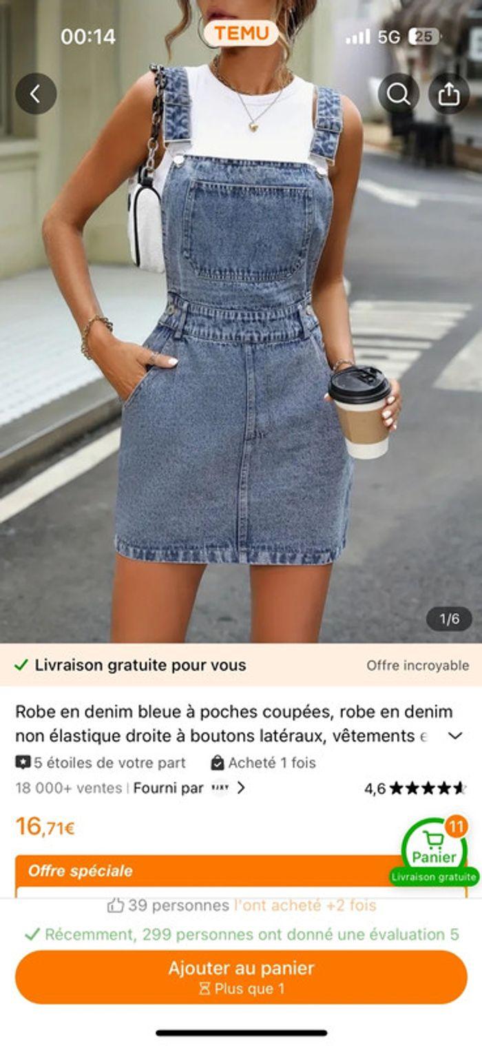 Robe en jean Taille L neuf - photo numéro 2