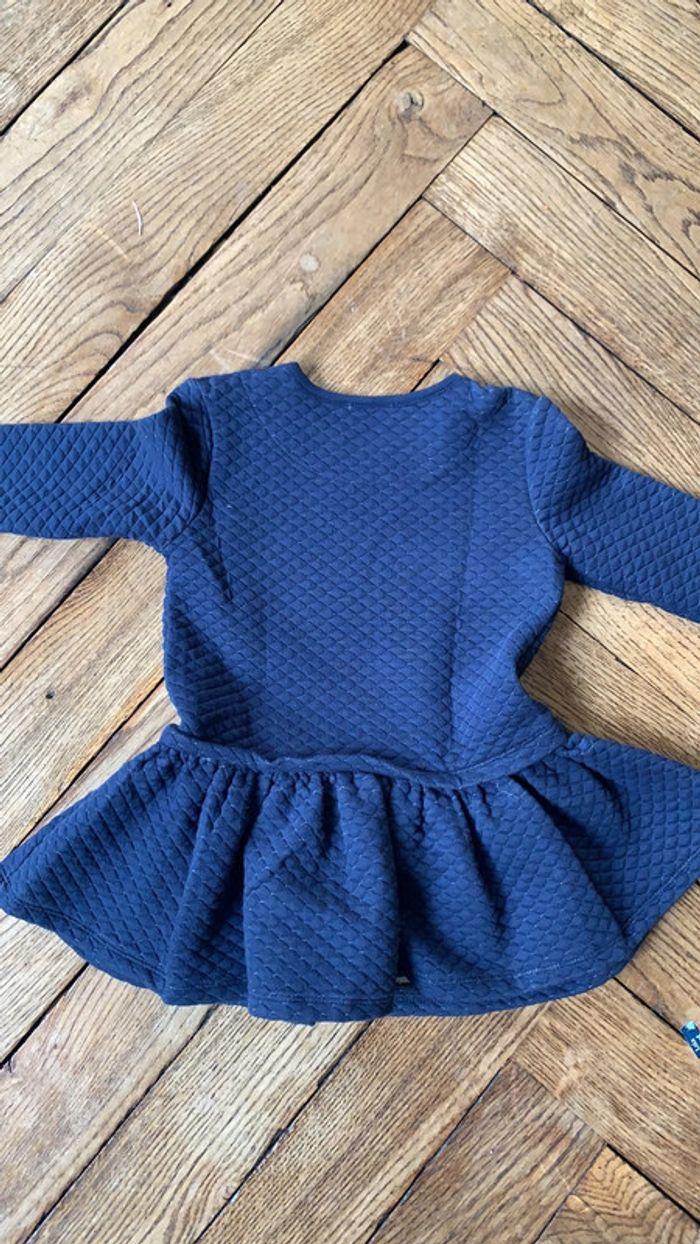 Robe bleu marine, little cigogne, 3 ans. - photo numéro 4