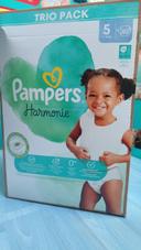 Trio pack Pampers harmonie taille 5