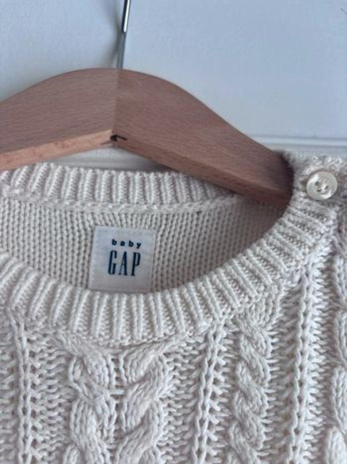 Gap baby 12-18 mois robe tricot écru - photo numéro 3