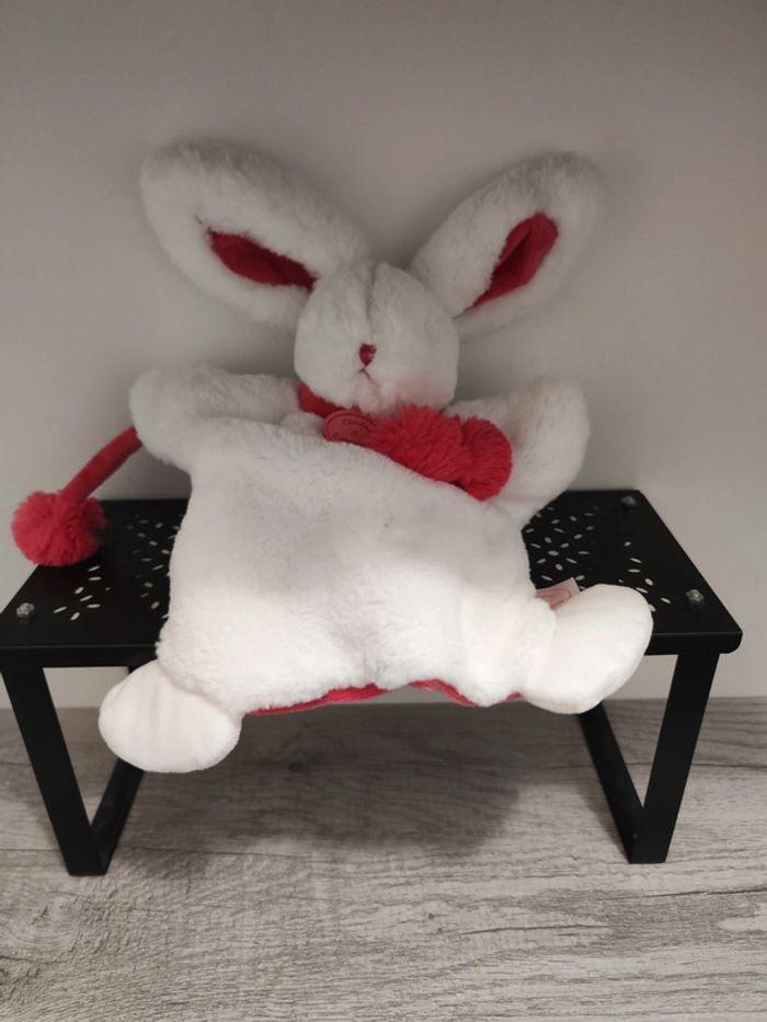 Doudou marionnette lapin pompon - photo numéro 2