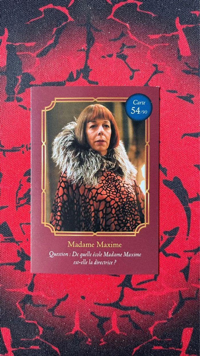 Carte Harry Potter Auchan - Madame Maxime